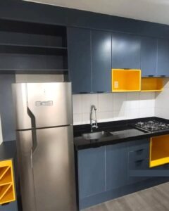 ✨ Uma cozinha moderna, cheia de personalidade e feita sob medida para transformar o seu dia a di